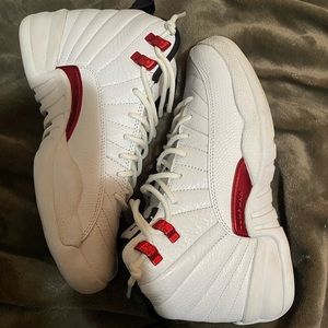 Red Twist Jordan 12 Size 5.5 Youth or Women’s Size 7